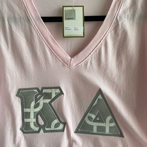 Kappa Delta Pink Letters short sleeve tee. NWT